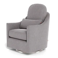 Nessa Rocking and Swivel Glider - Pebble / Steel