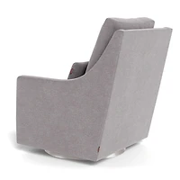 Fauteuil Berçant et Pivotant Vera - Pebble Gris / Argent
