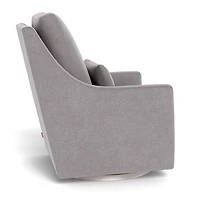 Fauteuil Berçant et Pivotant Vera - Pebble Gris / Argent