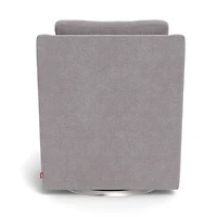 Fauteuil Berçant et Pivotant Vera - Pebble Gris / Argent