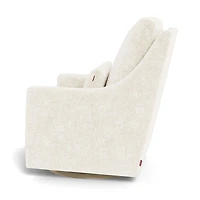 Vera Rocking and Swivel Chair - White Faux Sheepskin / Gold