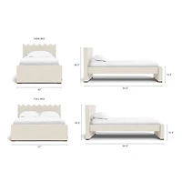  Ziggy Full Bed - Coastal Cream 