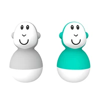 Bathtime Wobblers - Cool Grey / Green
