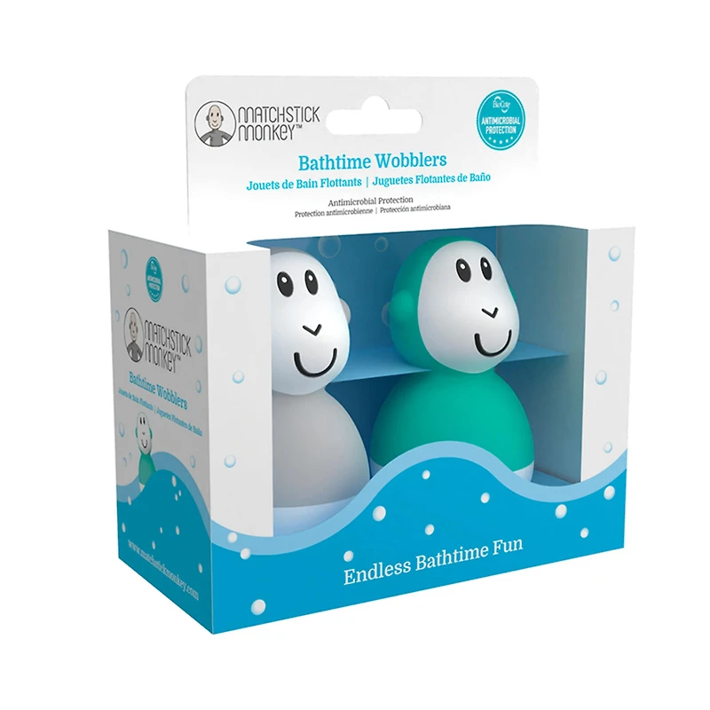 Bathtime Wobblers - Cool Grey / Green