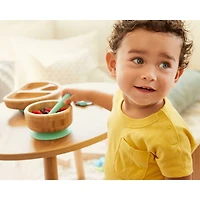 Bamboo Suction Bowl and Spoon Set