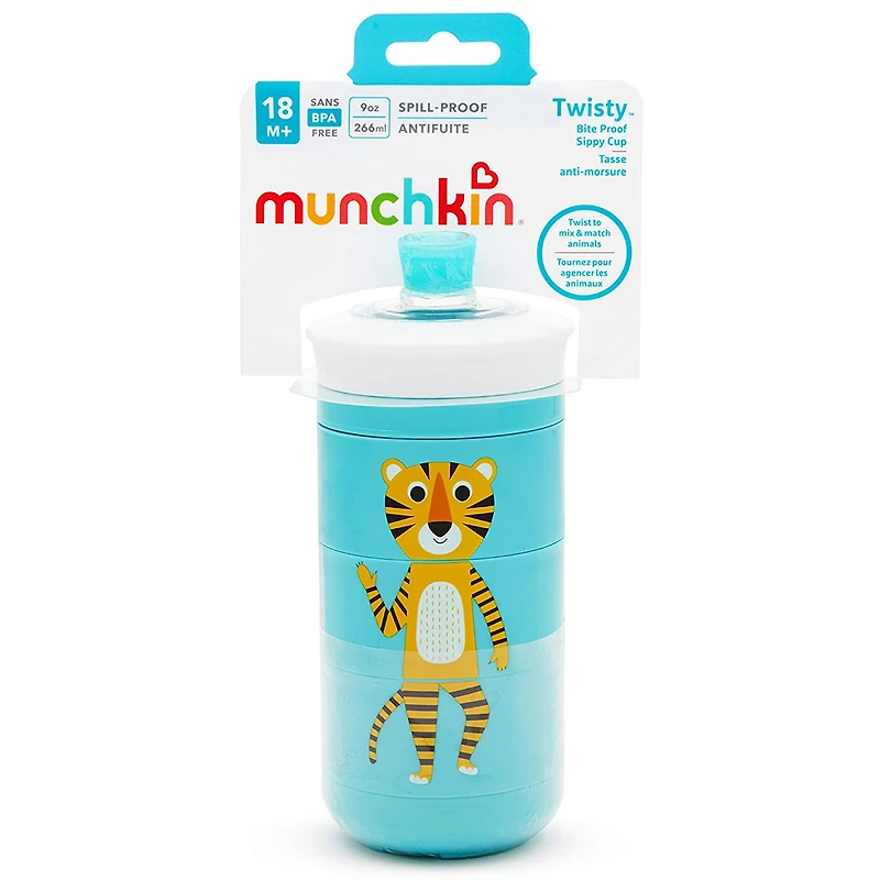 Tasse Twisty 9oz - Animaux Bleus