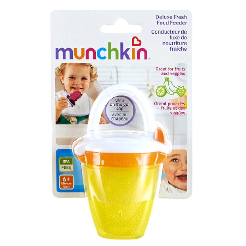 Deluxe Fresh Food Feeder - Yellow/Orange
