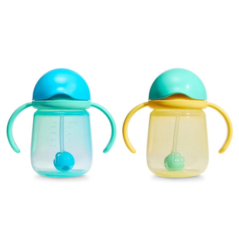 Any Angle Weighted Straw Trainer Cups 7 oz (2-Pack