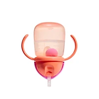Any Angle Weighted Straw Trainer Cups 7 oz (2-Pack) - Coral/Mint