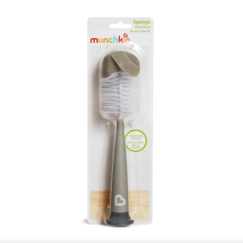 Brosse Éponge pour Bouteille - Gris