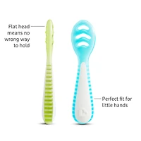 Cuillères d'Apprentissage Gentle Dip™ (2) - Bleu
