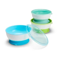 Stay Put Suction Bowls & Lids (3)