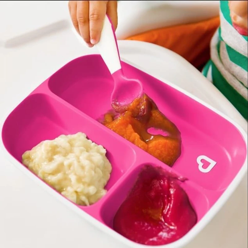 Splash Toddler Divided Plates - Pink/Purple