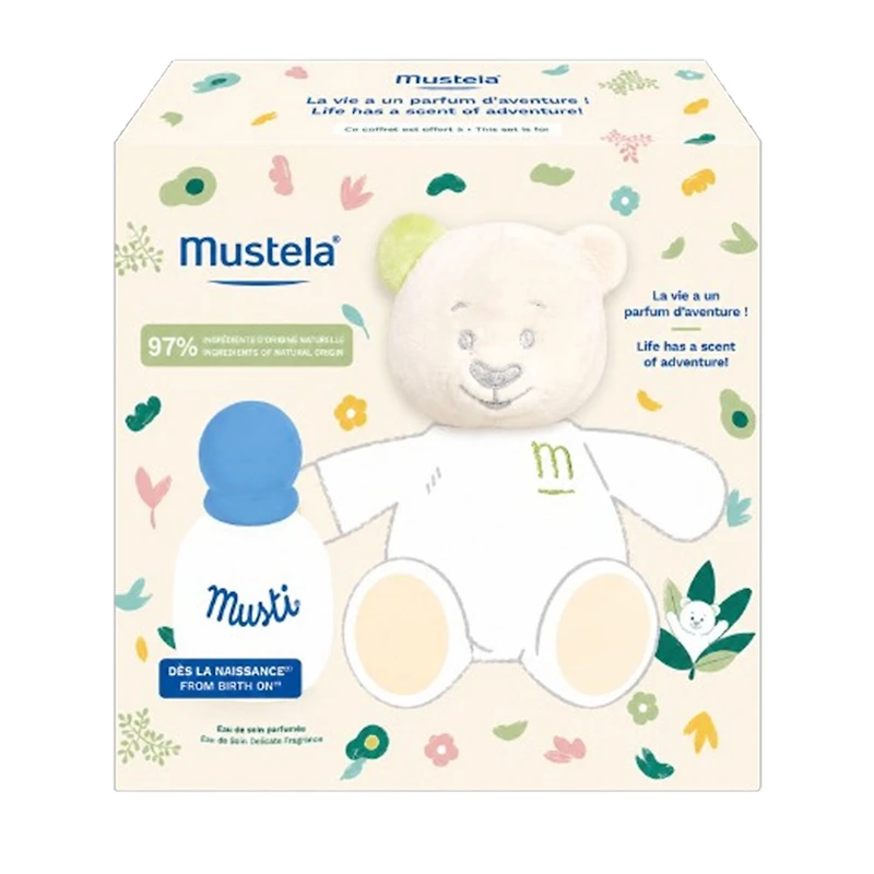 Coffret Cadeau Naissance Musti Pastel