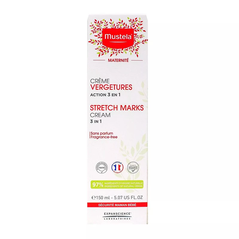 Crème Prévention Vergetures 3-en-1 Sans Parfum 150ml
