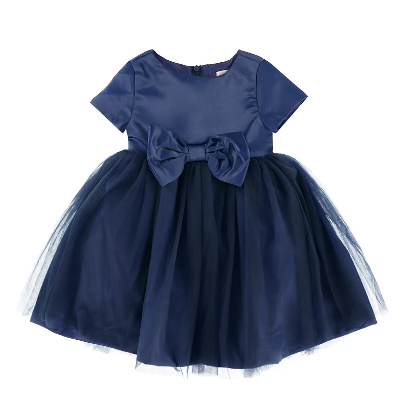 Navy Dalia Dress 12-24m
