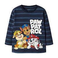 Tshirt Rayé Pat Patrouille 2-6ans