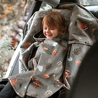 Car Seat Poncho 0-6y - Sloth