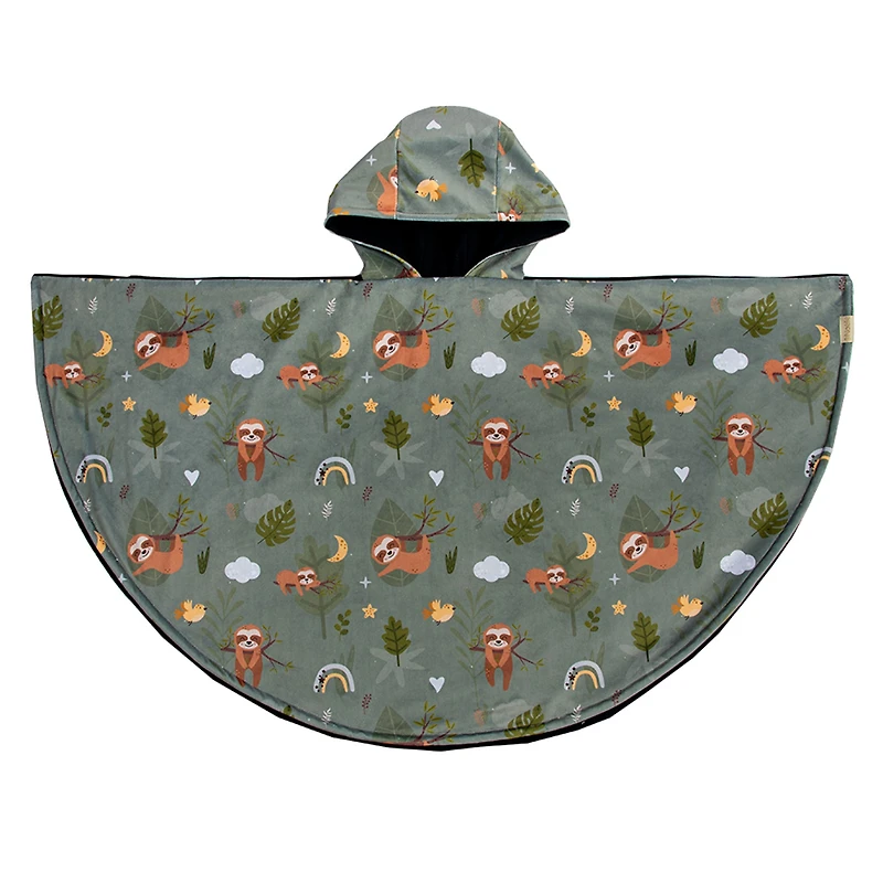 Car Seat Poncho 0-6y - Sloth