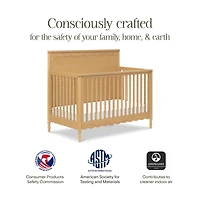 Ambrosia 4-in-1 Convertible Crib - Honey