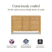Ambrosia 9-Drawer Dresser - Honey