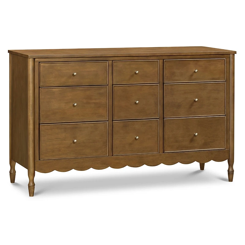 Commode 9 Tiroirs Ambrosia - Naturel Noyer
