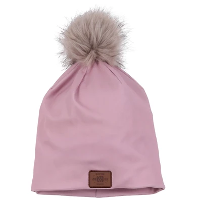 Pink Lined Beanie 7-14