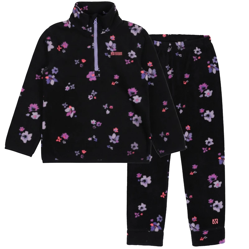 Ensemble Polar Fleurs 2-14ans
