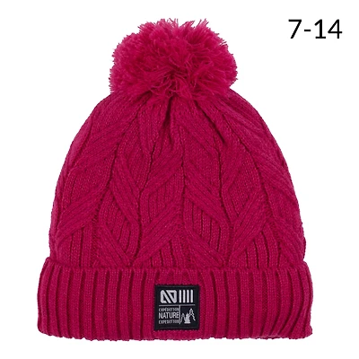 Tuque Tricot Rose  2-14ans