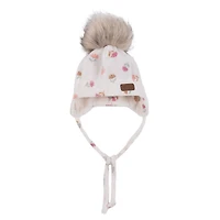 Flowers Fleece Beanie 12-24m