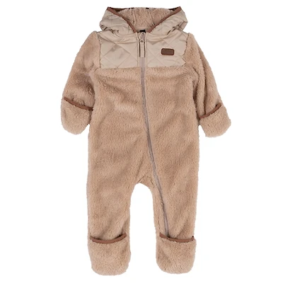 Une Pièce Sherpa Beige 6-24mois