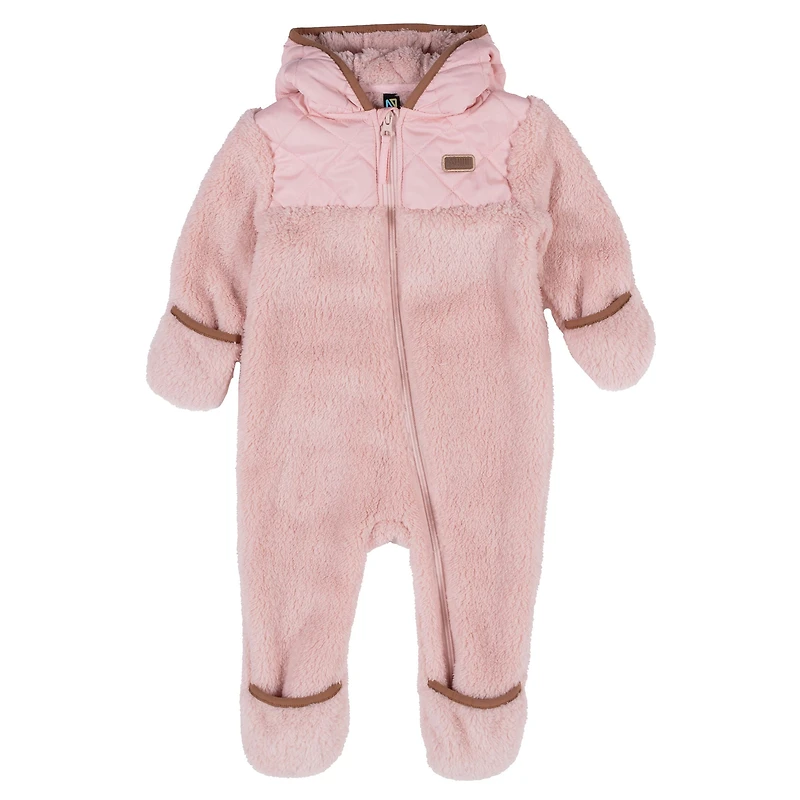 Une Pièce Sherpa Rose 6-24mois