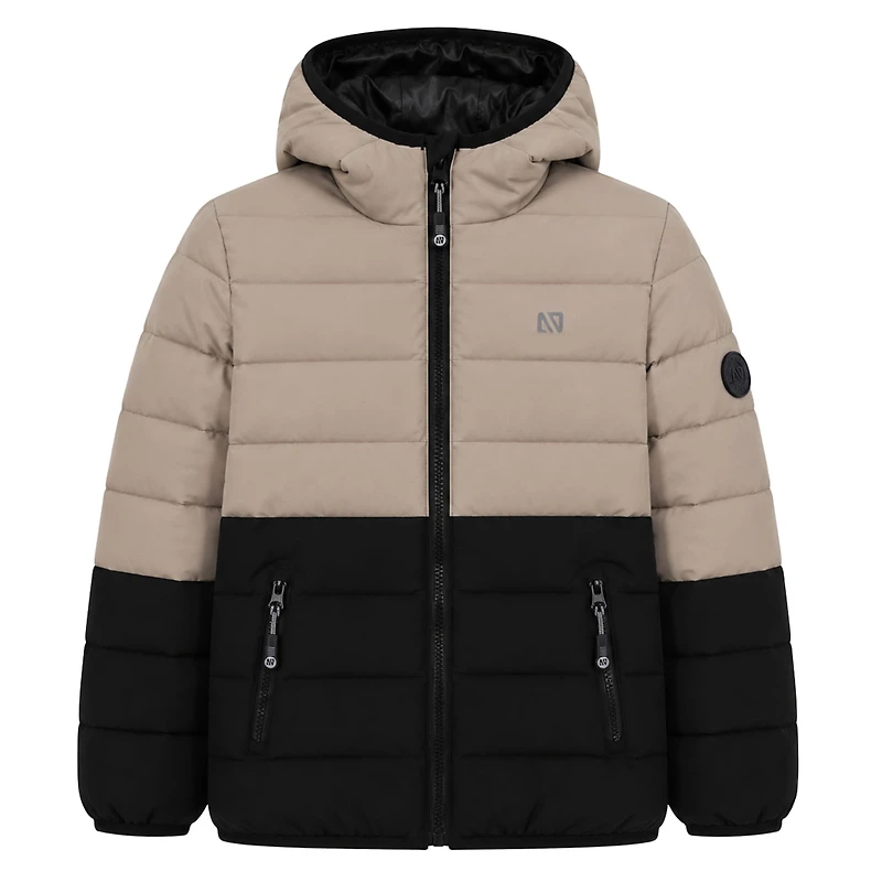 Beige Bubble Jacket 12-24m