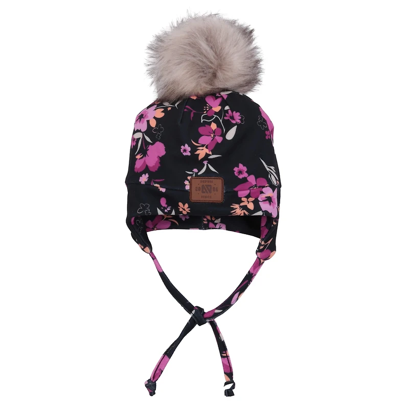 Flowers Jersey Beanie 12-24m
