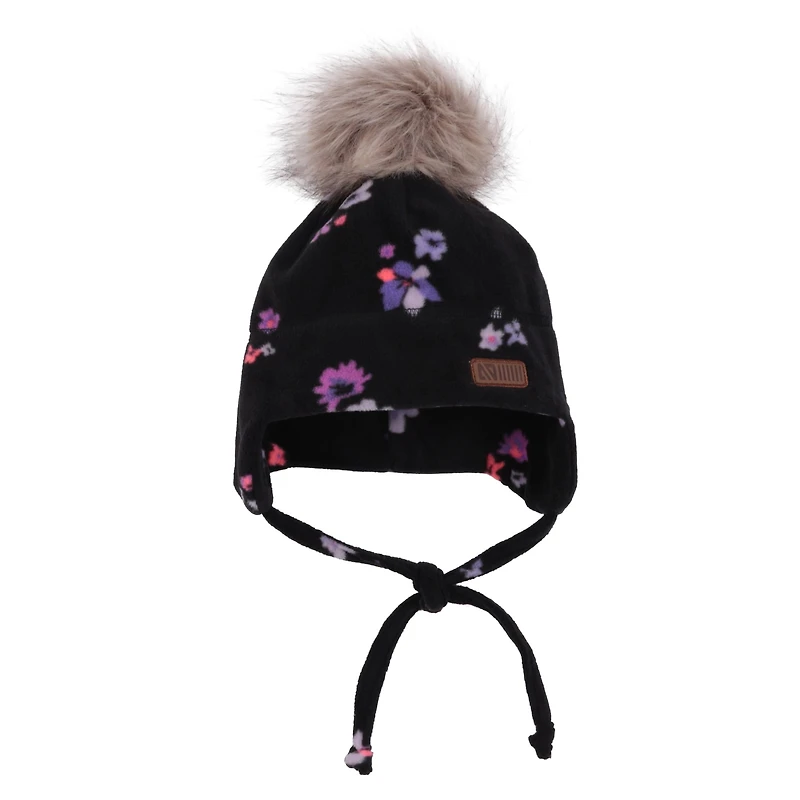 Flowers Fleece Beanie 12-24m