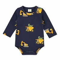 Dino Navy Bodysuit 3-24m