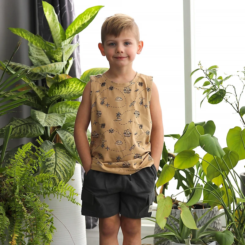 Short Cargo Charcoal 2-8ans