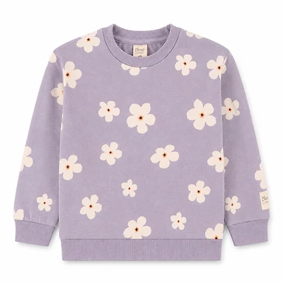 Lilac Flowers Sweatshirt 2-8