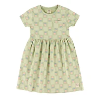 Robe Carreaux Floral 2-8ans