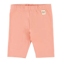 Pink Solid Biker Short 2-8y