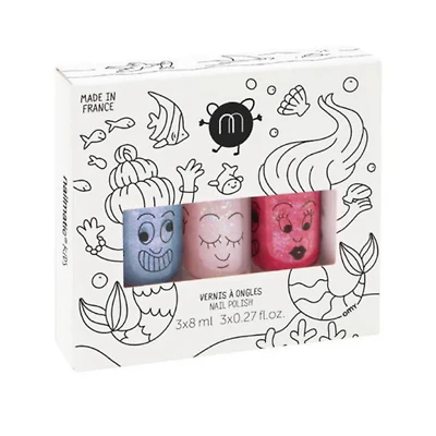 Set Of 3 Nail Polishes - Mermaid