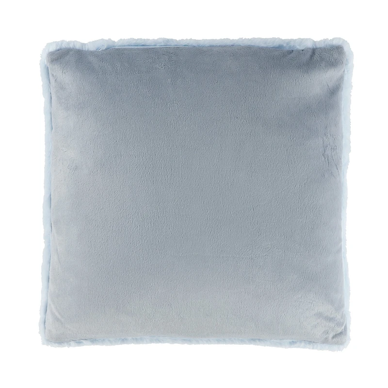 Coussin Fourrure - Bleu