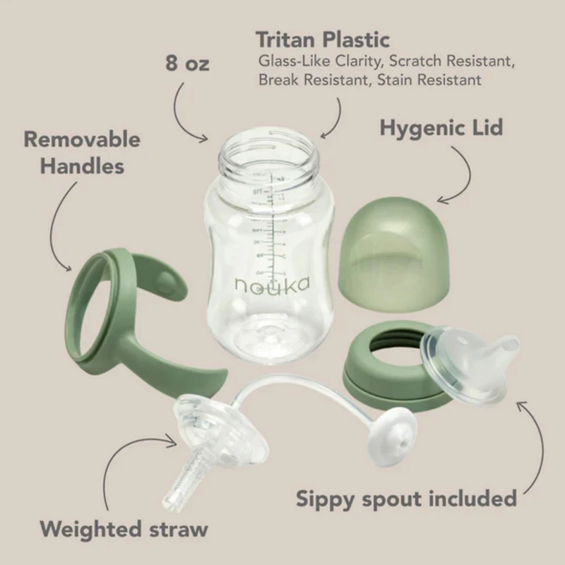 Transitional Sippy/Weighted Straw Cup - Soft Sand