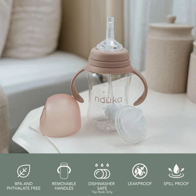 Transitional Sippy/Weighted Straw Cup - Soft Sand