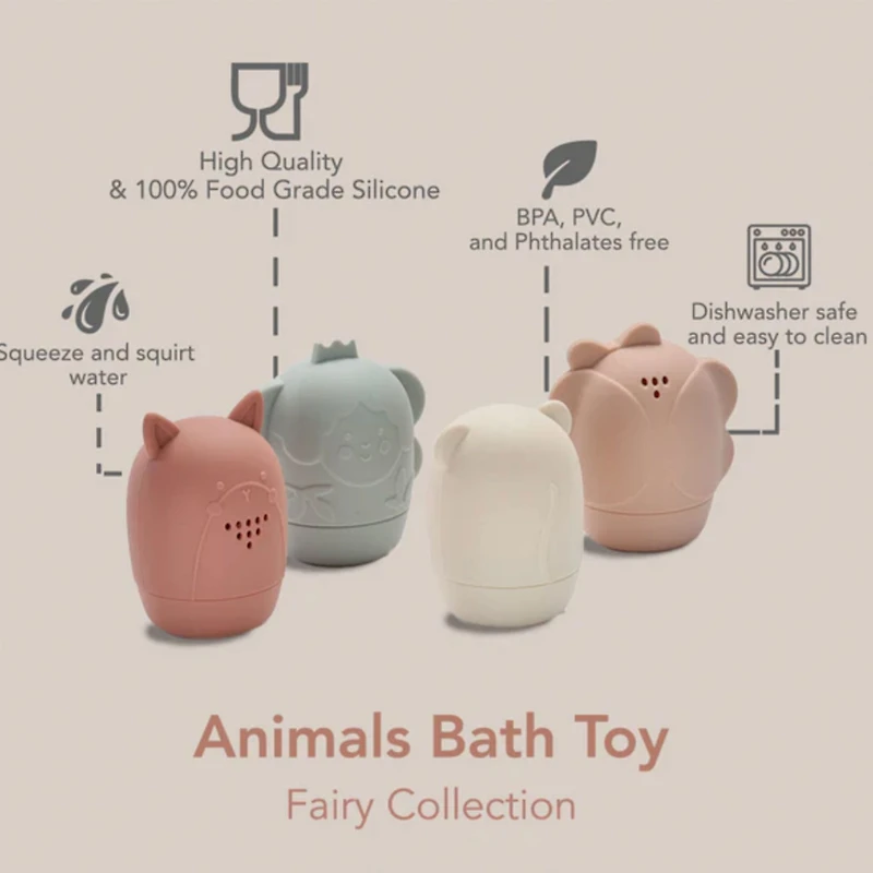 Animal Bath Toys (4) Fairy Collection - Fairy Sparkles