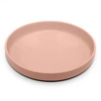 Assiette Silicone Rose