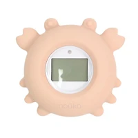 Bathtub Safety Thermometer Crab - Soft Blush