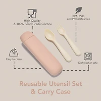 Reusable Utensil Set & Carry Case