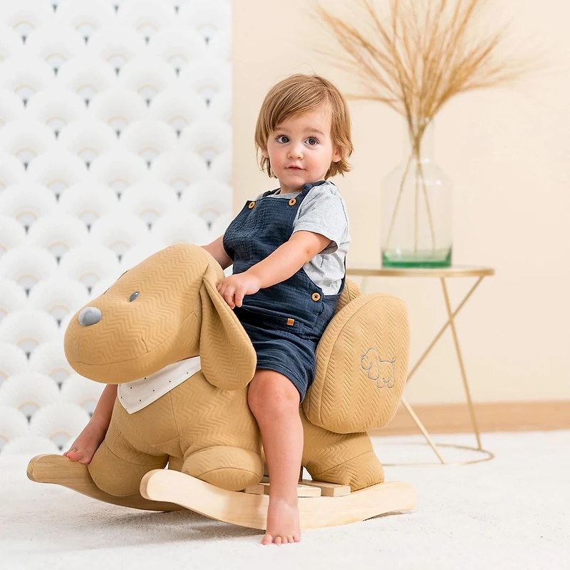 Rocking Toy Dog Charlie - Caramel