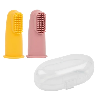 Finger Toothbrush (2) - Pink